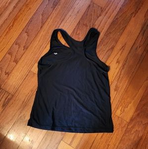 Athletic black cross back top womens XS